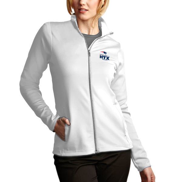 New England Patriots Antigua Women's Super Bowl LI Bound Leader Full-Zip Jacket - White